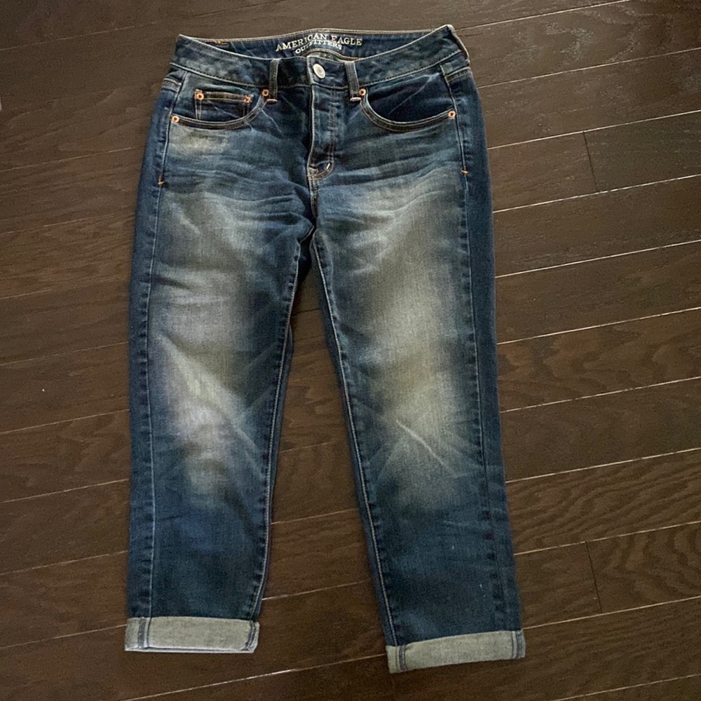 American Eagle AE size 2 Boy Crop Stretch